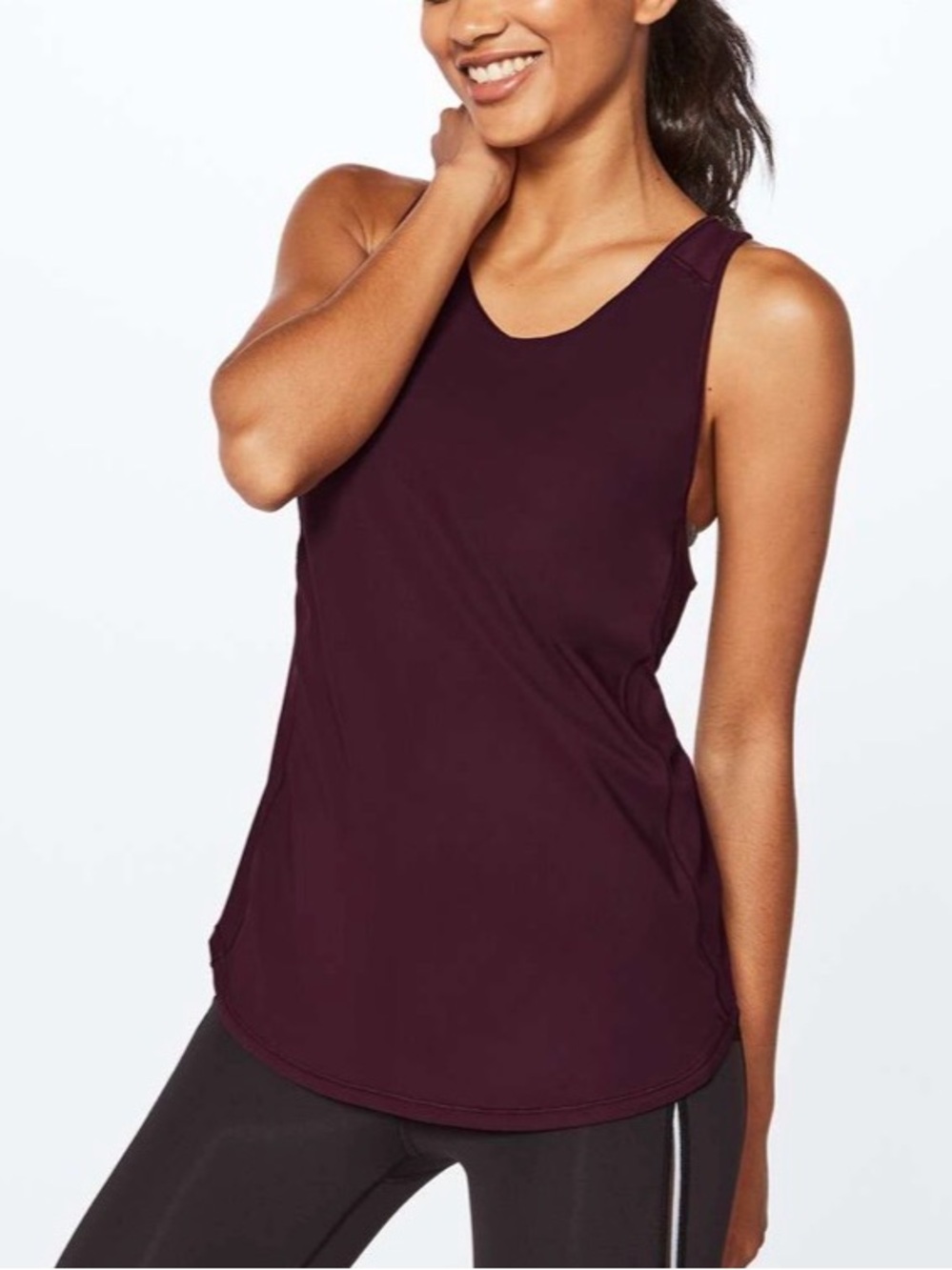 lululemon athletica Sculpt Tank II in dark adobe